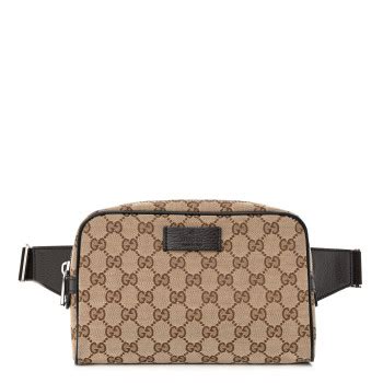 gucci beige ebony oro|GUCCI Monogram Belt Bag Beige Ebony Testa di Moro.